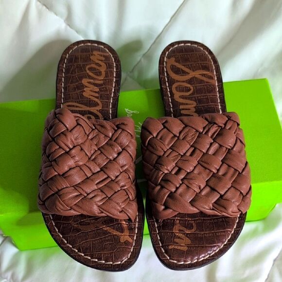 Sam Edelman size 6 Griffen Cuoio Leather Slide Sandals, NEW - Picture 3 of 8